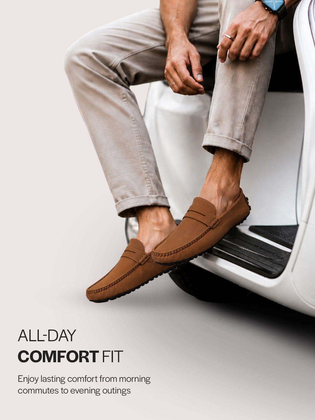 laser cut saddle loafers
