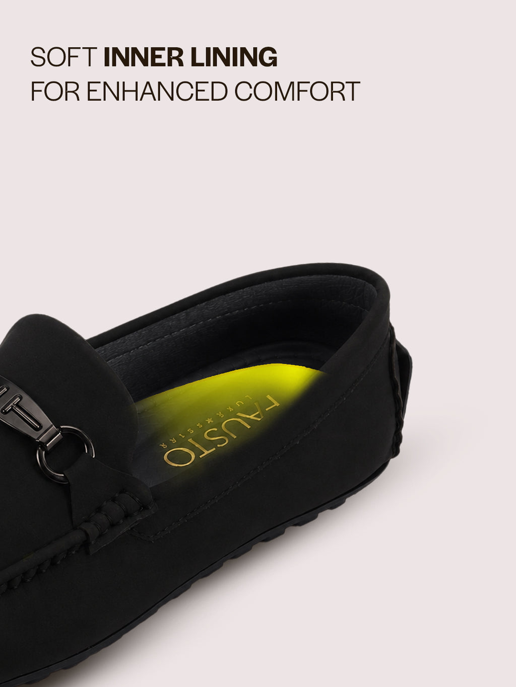 Men Black Elegant Moc Toe Casual Horsebit Buckle Driving Loafers|Cushioned Comfort Moccasin Shoe with Traction Sole Grip|Slip On Shoes for Semi-Formal Outfits