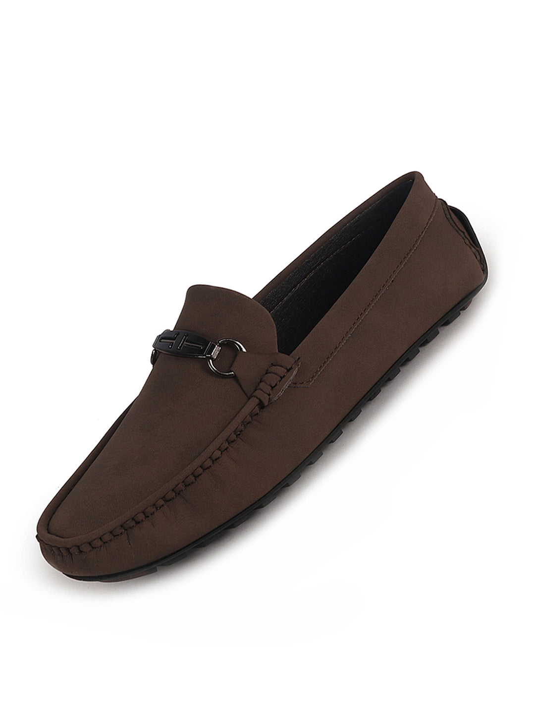 laser cut saddle loafers
