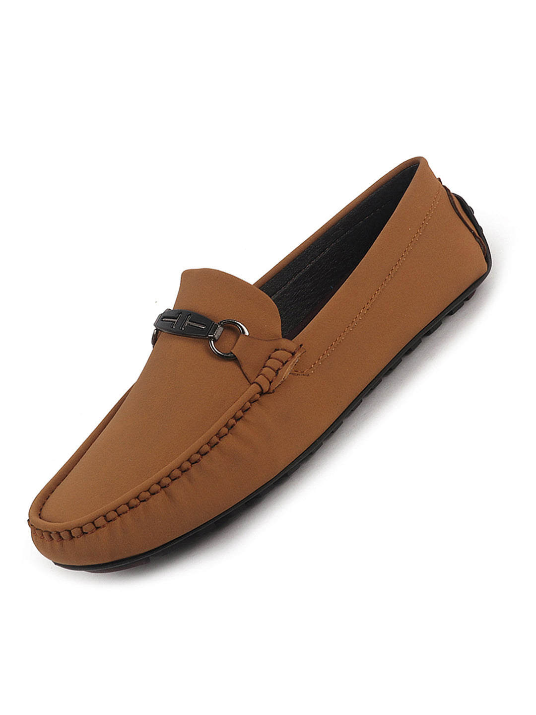 laser cut saddle loafers