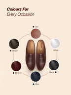 Shop Men Maroon Stitched Block Design Pattern Back Open Slip On Loafer Shoes Online.