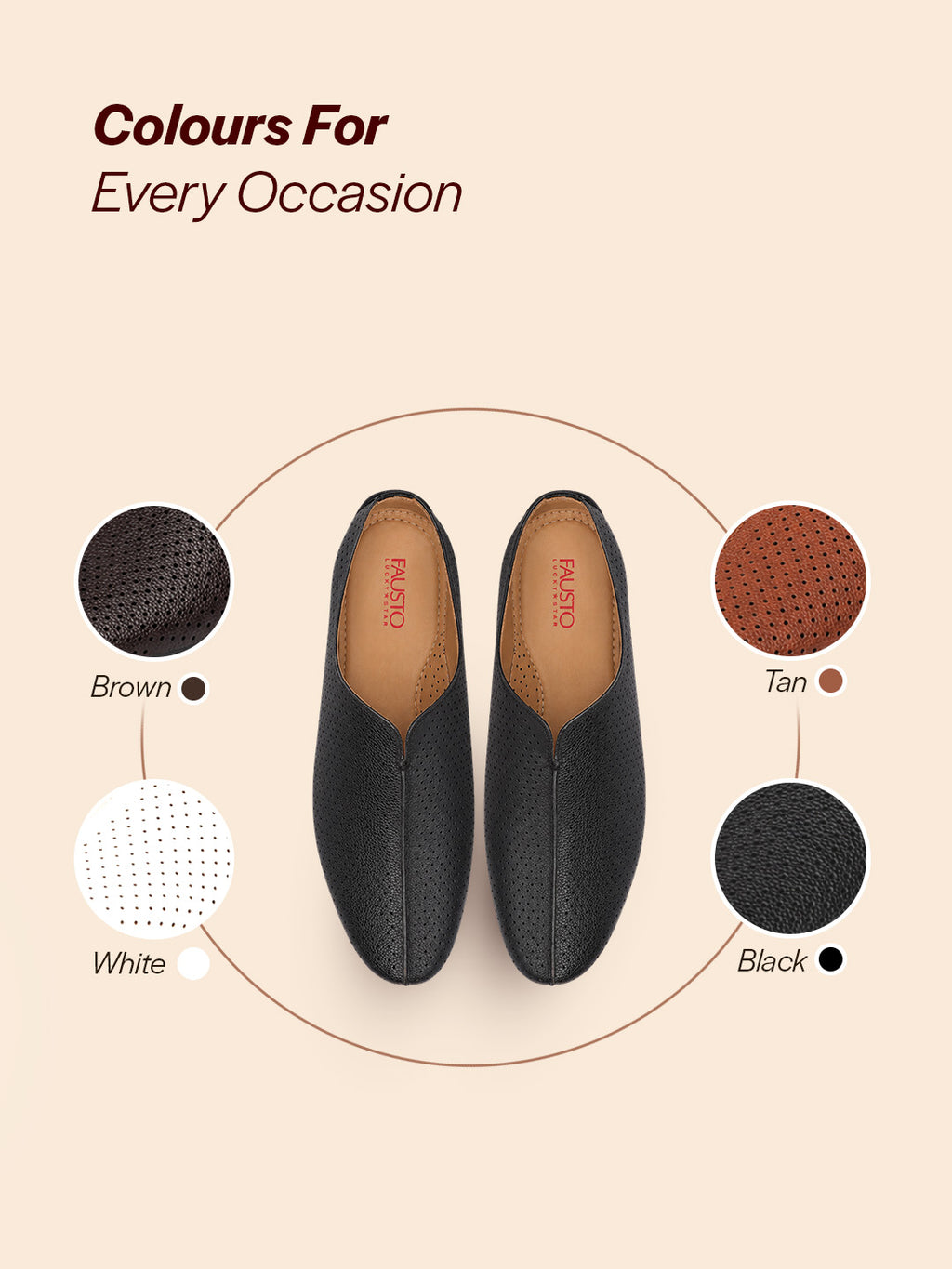 Shop Men Black Back Open Perforated Design Ethnic Party Wedding Mules Slip On Shoes Online.
