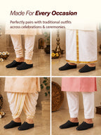 Shop Men Black Back Open Perforated Design Ethnic Party Wedding Mules Slip On Shoes Online.