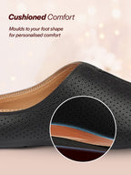 Shop Men Black Back Open Perforated Design Ethnic Party Wedding Mules Slip On Shoes Online.