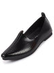 Men Black Laser Cut Design Broad Feet Ethnic Slip On Wedding Juttis and Mojaris