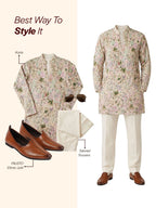 Shop Men Tan Laser Cut Design Ethnic Slip On Wedding Juttis and Mojaris Online.