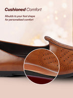 Shop Men Tan Laser Cut Design Ethnic Slip On Wedding Juttis and Mojaris Online.