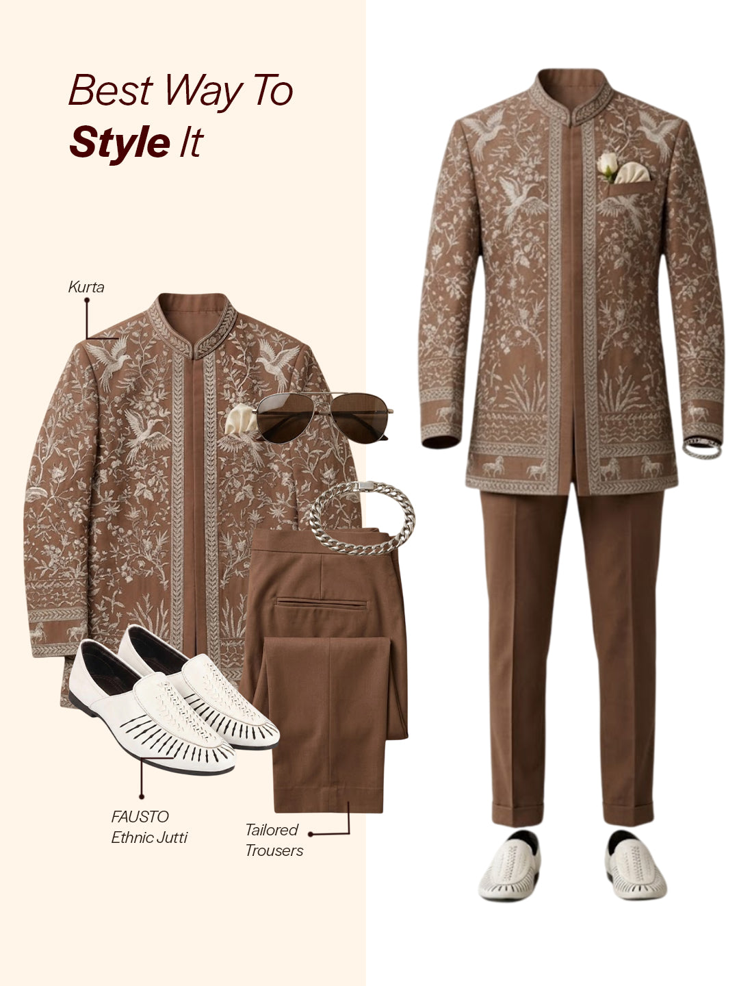 Shop Men White Laser Cut Design Ethnic Slip On Party Juttis and Mojaris Online.