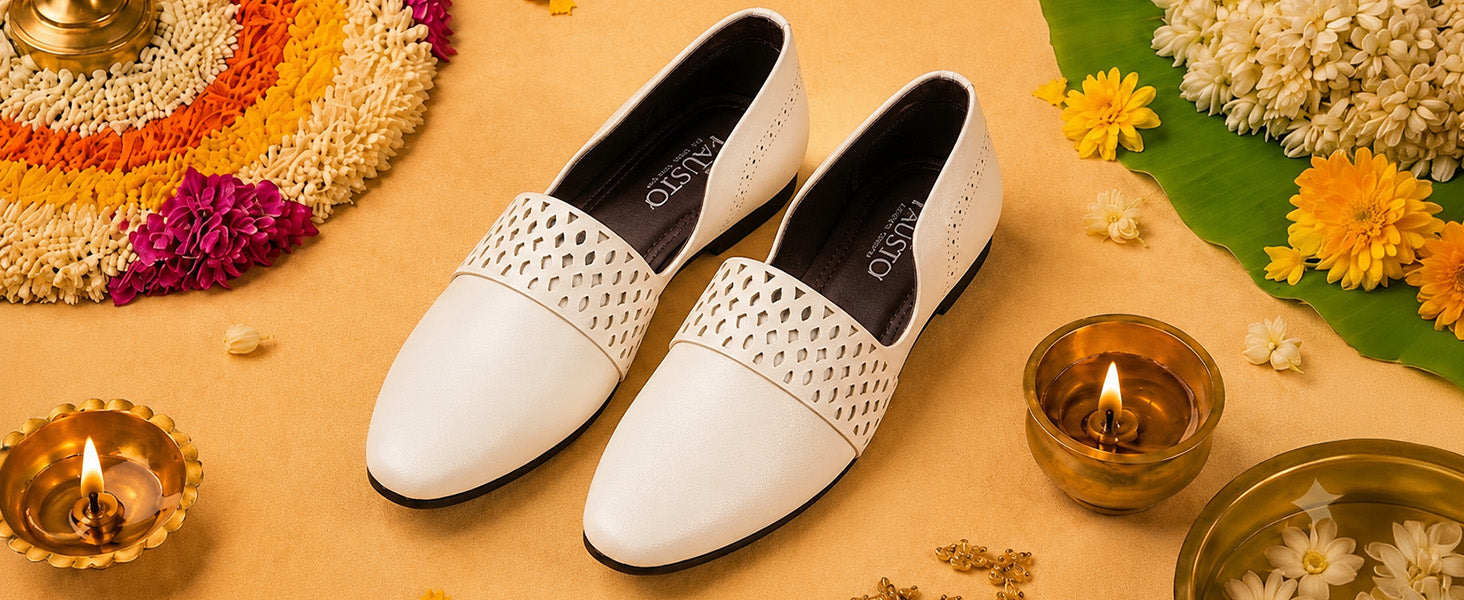 Men Black Laser Cut Design Side Open Broad Feet Ethnic Party Slip On Juttis and Mojaris
