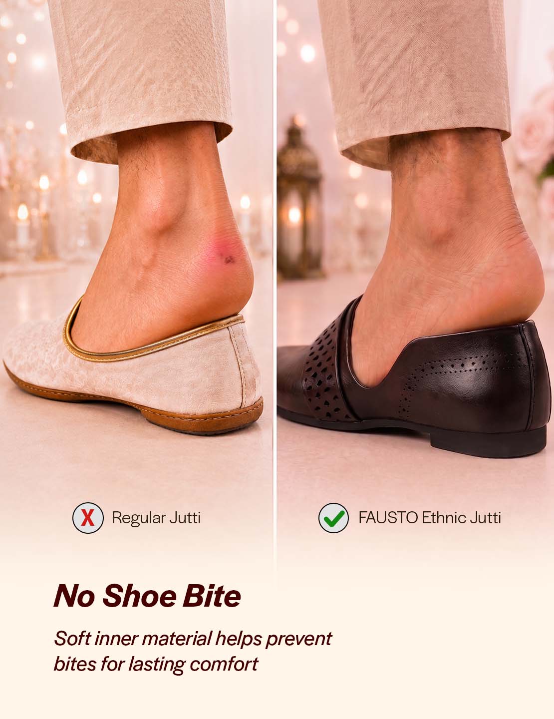 Shop Men Black Laser Cut Design Side Open Broad Feet Ethnic Party Slip On Shoes Online.
