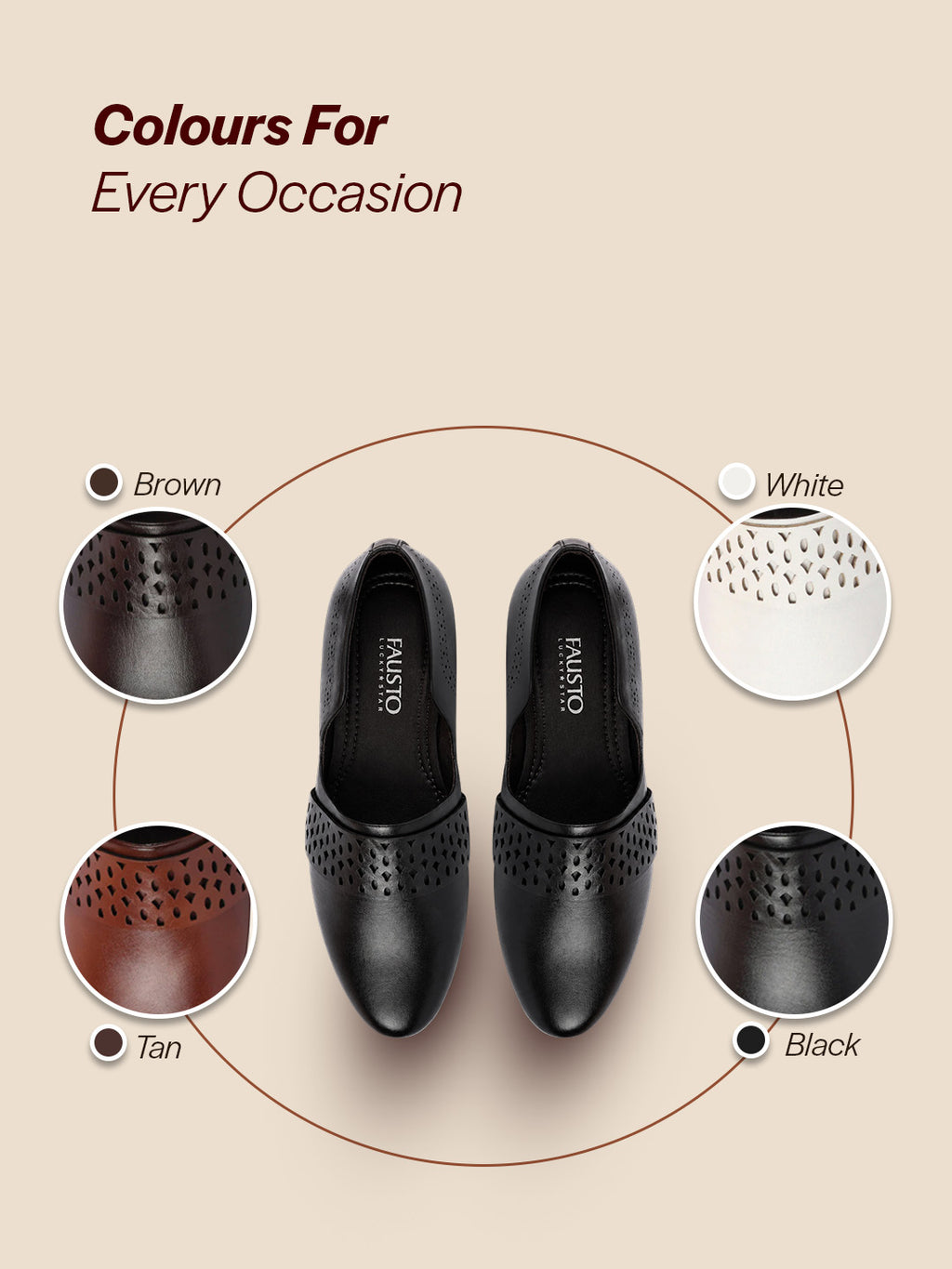 Shop Men Black Laser Cut Design Side Open Broad Feet Ethnic Party Slip On Shoes Online.