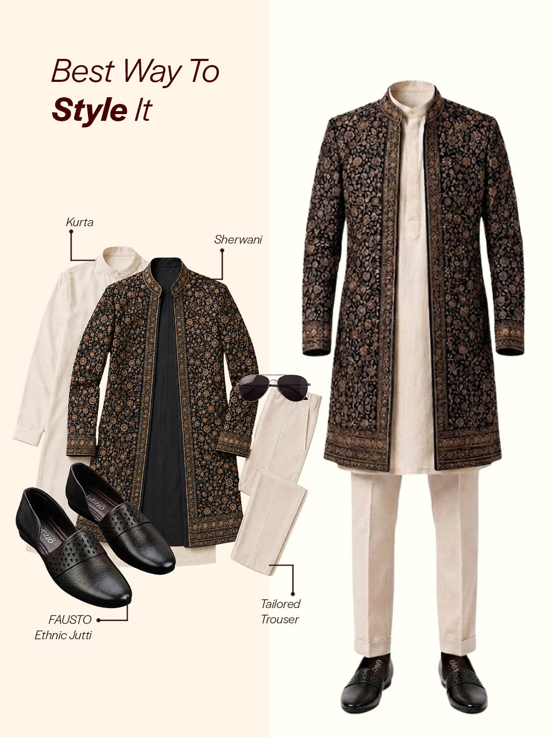 Shop Men Black Laser Cut Design Side Open Broad Feet Ethnic Party Slip On Shoes Online.