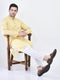 men tan laser cut design side open broad feet ethnic party slip on shoes