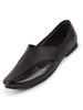 Men Black Embossed Design Ethnic Party Slip On Juttis and Mojaris