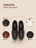 Men Brown Embossed Design Ethnic Party Slip On Juttis and Mojaris