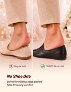 Men Black Laser Cut Design Stitched Ethnic Party Slip On Juttis and Mojaris