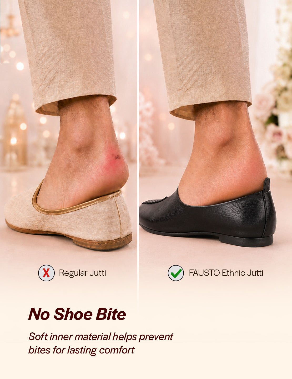 Men Black Wedding Party Evening Occasion Ethnic Slip On Juttis and Mojaris