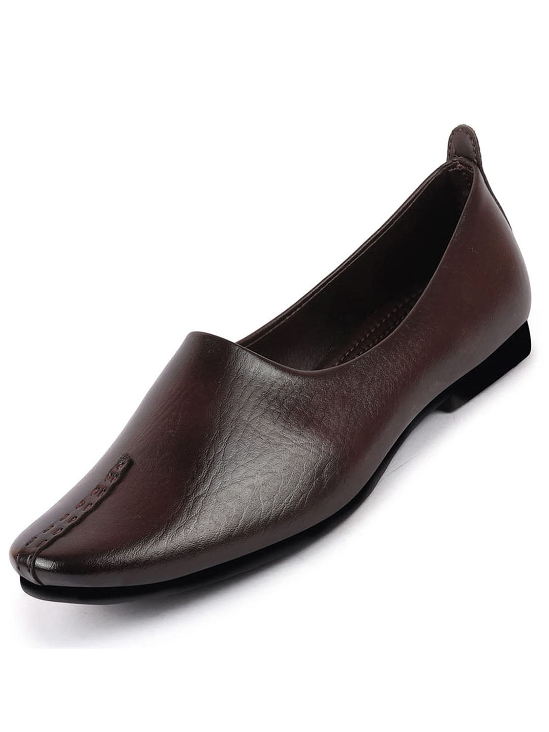 men brown wedding party evening occasion ethnic slip on juttis and mojaris