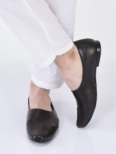 men brown wedding party evening occasion ethnic slip on juttis and mojaris