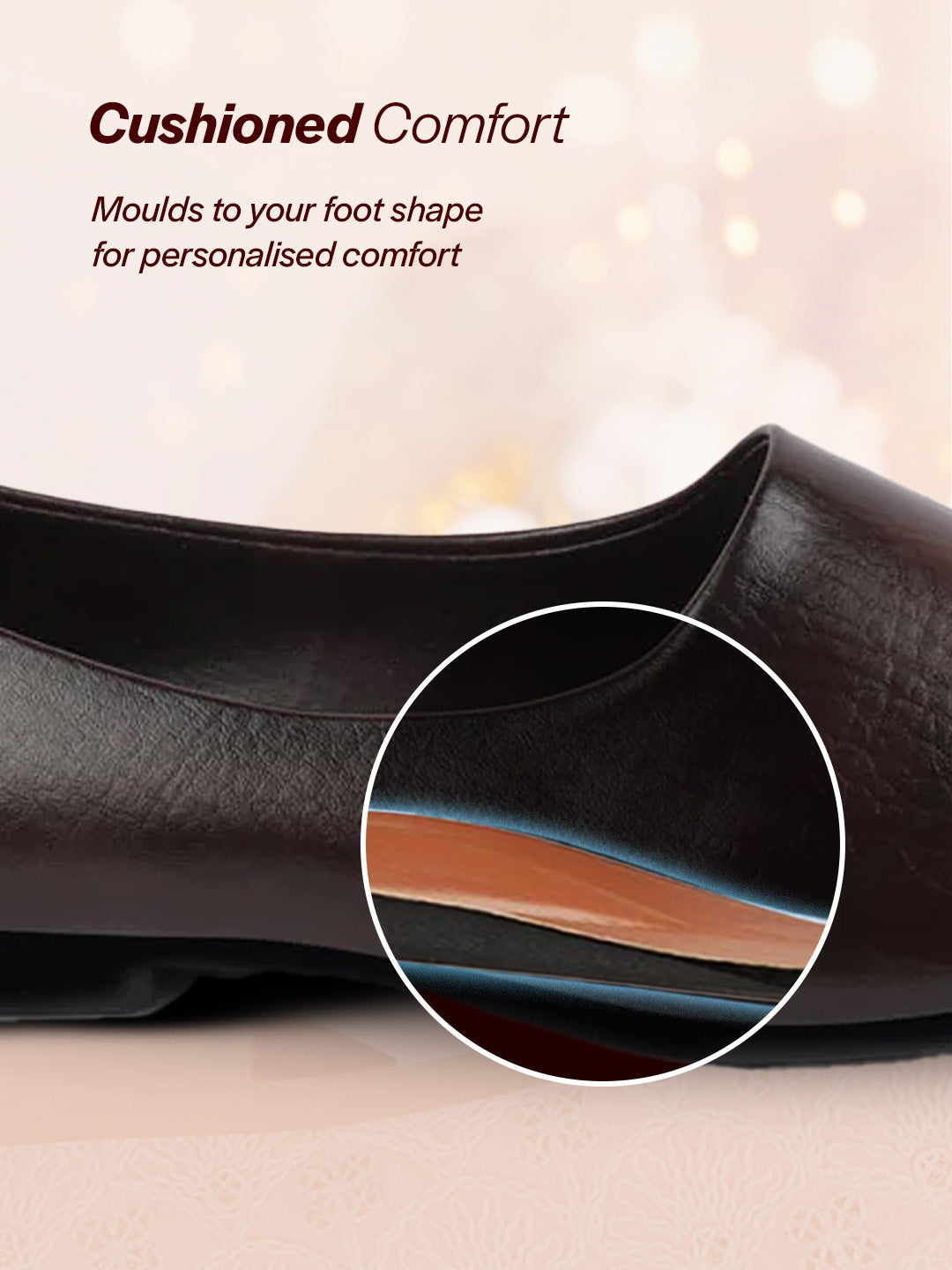 men brown wedding party evening occasion ethnic slip on juttis and mojaris