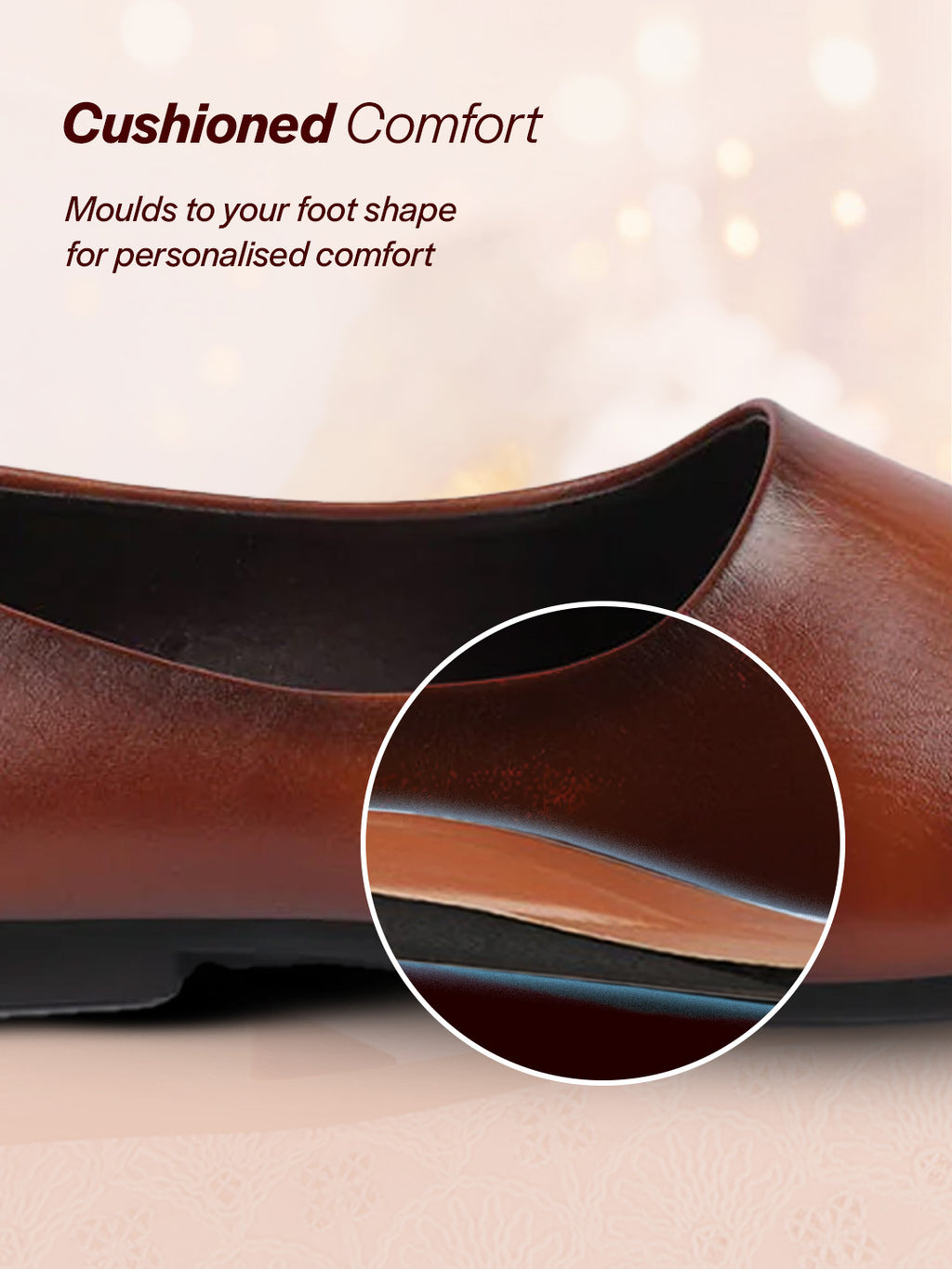 Shop Men Tan Wedding Party Evening Occasion Ethnic Slip On Juttis and Mojaris Online.