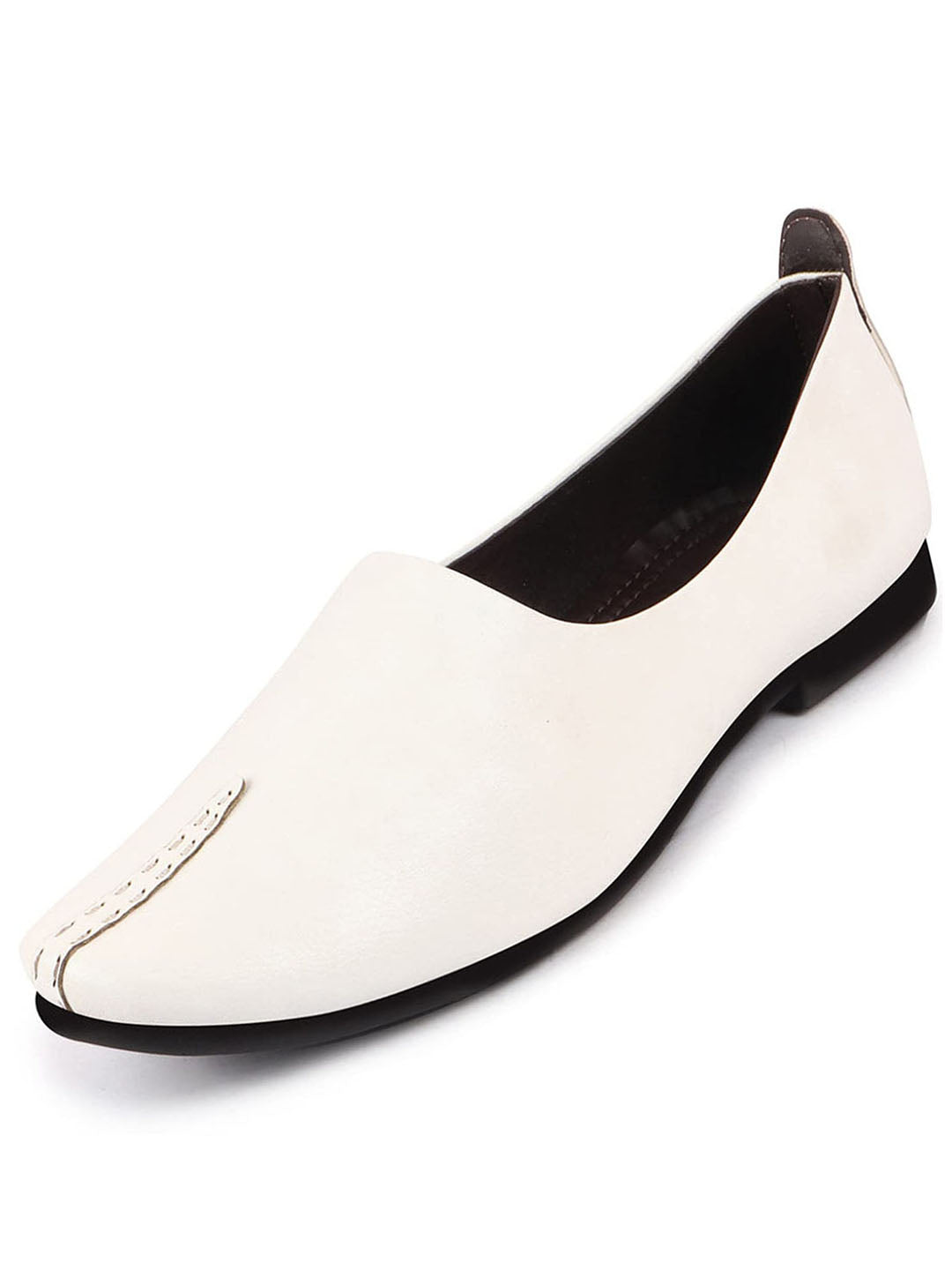 Shop Men White Wedding Party Evening Occasion Ethnic Slip On Juttis and Mojaris Online.