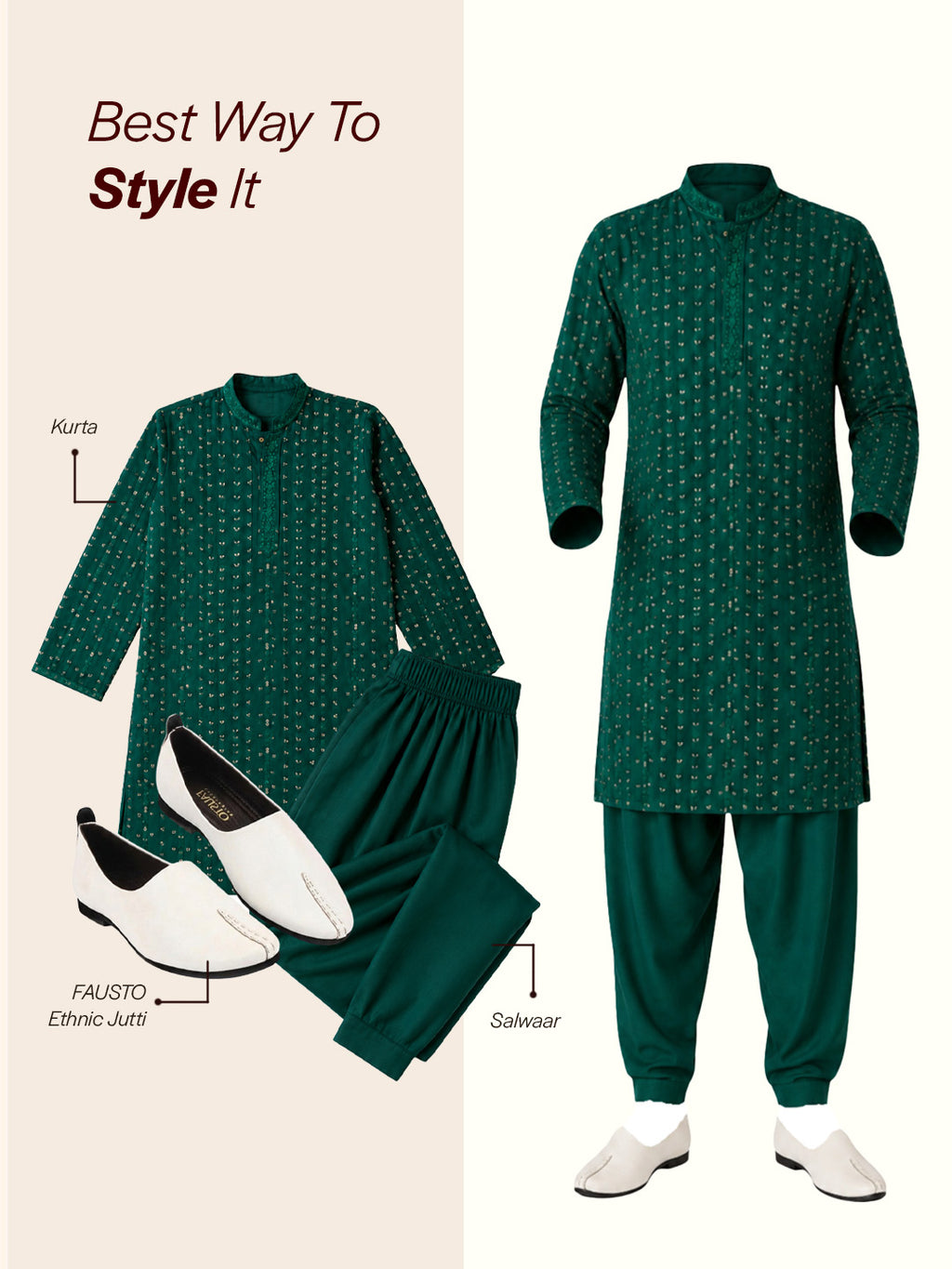 Shop Men White Wedding Party Evening Occasion Ethnic Slip On Juttis and Mojaris Online.