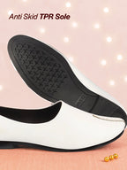 Men White Wedding Party Evening Occasion Ethnic Slip On Juttis and Mojaris