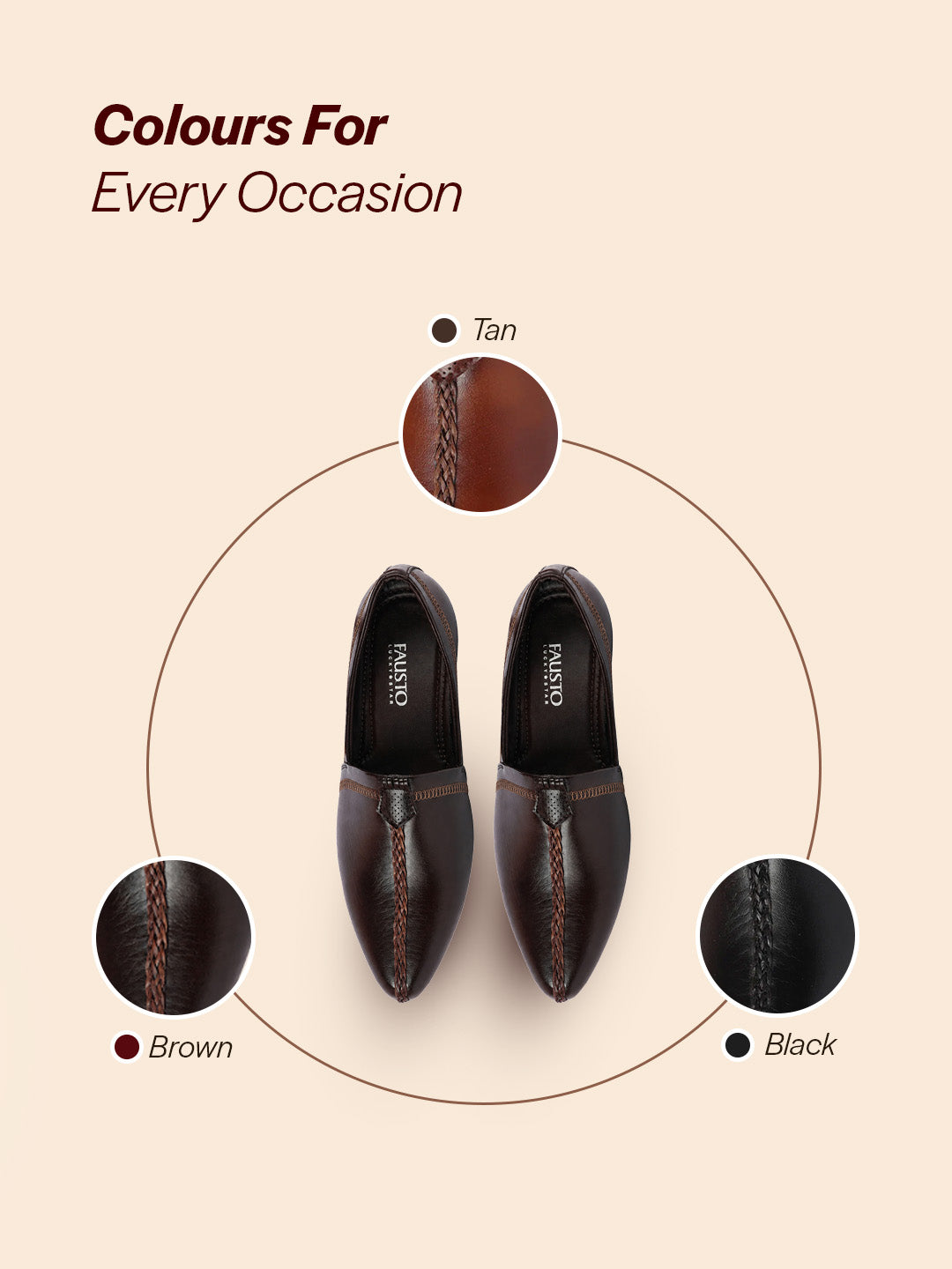 shop men brown wedding party evening broad feet ethnic slip on juttis and mojaris online.