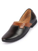 Men Black Wedding Party Evening Ethnic Colorblocked Slip On Juttis and Mojaris