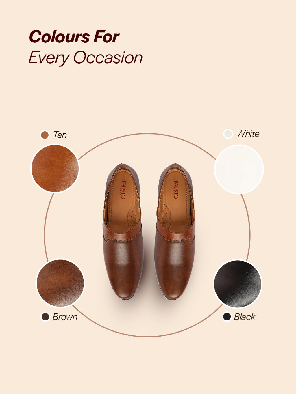Men Brown Wedding Party Evening Ethnic Colorblocked Slip On Juttis and Mojaris