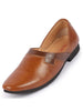 Men Tan Wedding Party Evening Ethnic Colorblocked Slip On Juttis and Mojaris