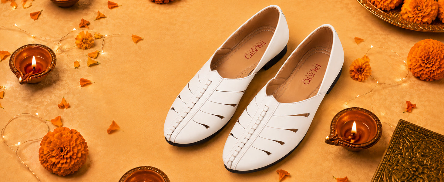 Men Tan Ethnic Wedding Party Laser Cut Design Slip On Juttis and Mojaris