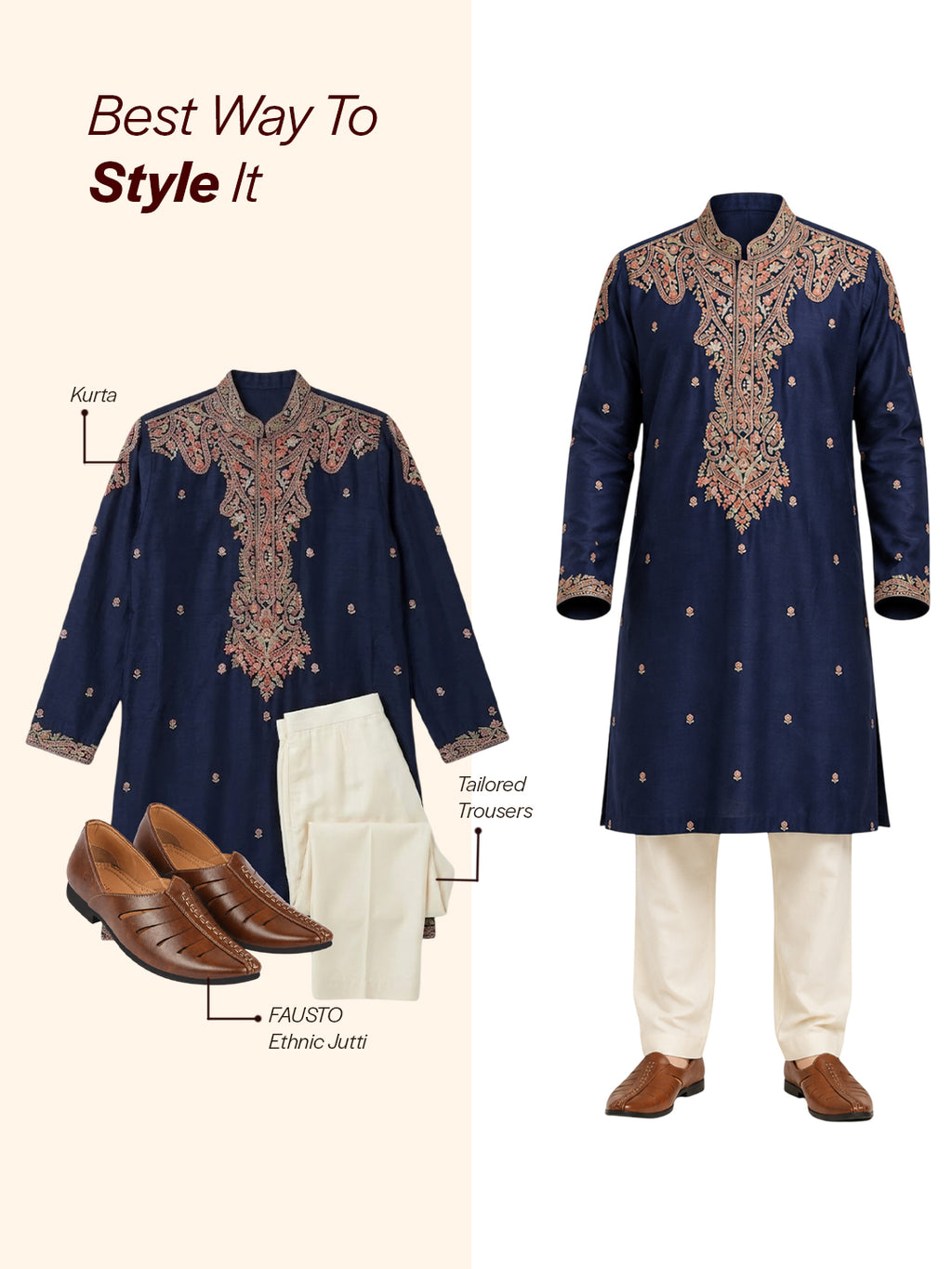 men brown ethnic wedding party laser cut design slip on juttis and mojaris