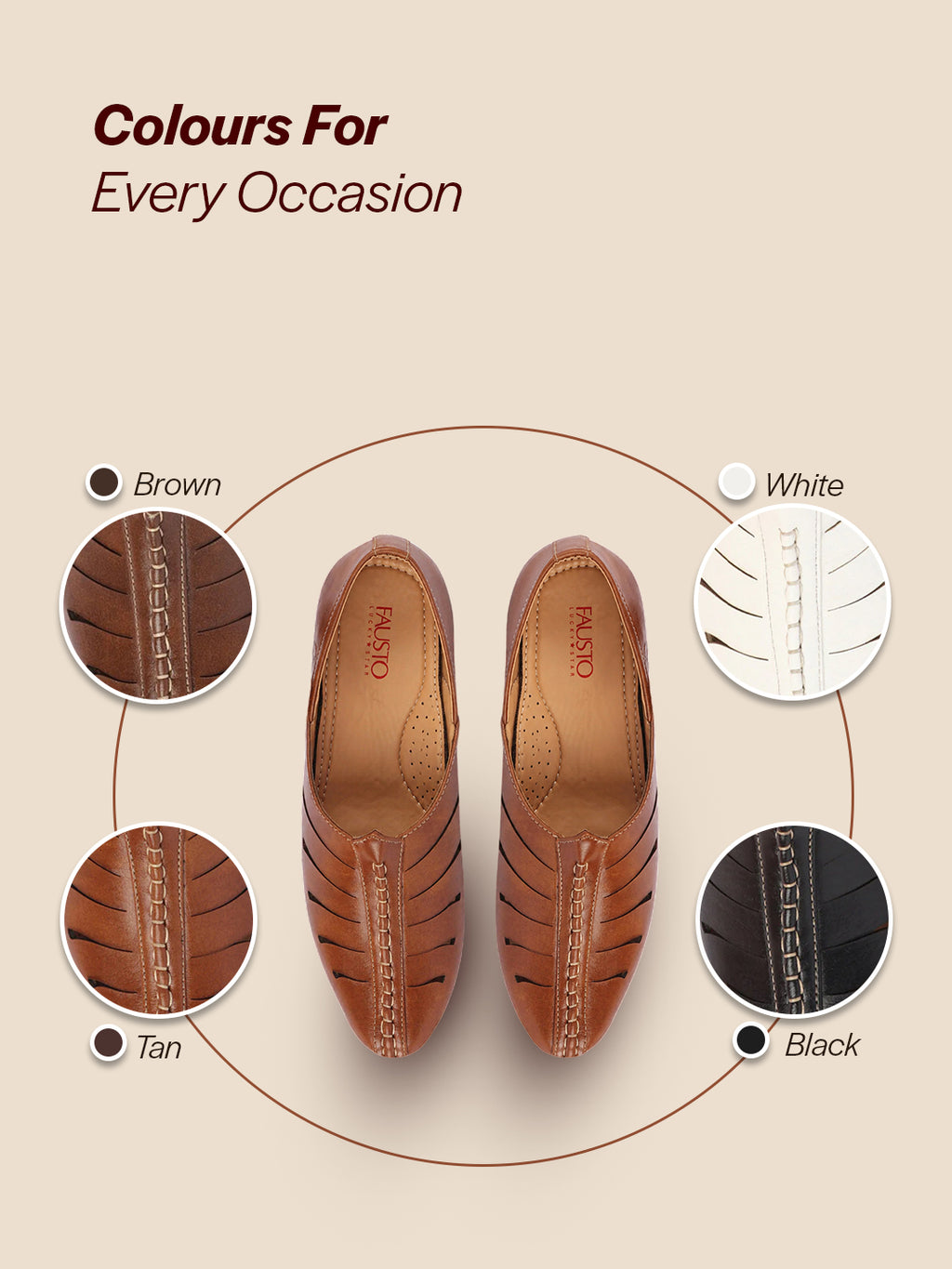 shop men tan ethnic wedding party laser cut design slip on juttis and mojaris online.