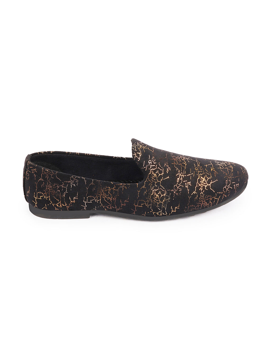 men black velvet printed design ethnic wedding party prom slip on loafer shoes