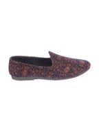 Shop Men Cherry Embroidery Floral Print Design Ethnic Wedding Party Pom Slip on Shoes Online.