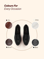 shop men black broad feet traditional wedding slip on ethnic juttis and mojaris|party slip on evening shoes|striped textured mojaris online.