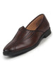 Men Brown Broad Feet Traditional Wedding Slip On Ethnic Juttis and Mojaris|Party Slip On Evening Shoes|Striped Textured Mojaris