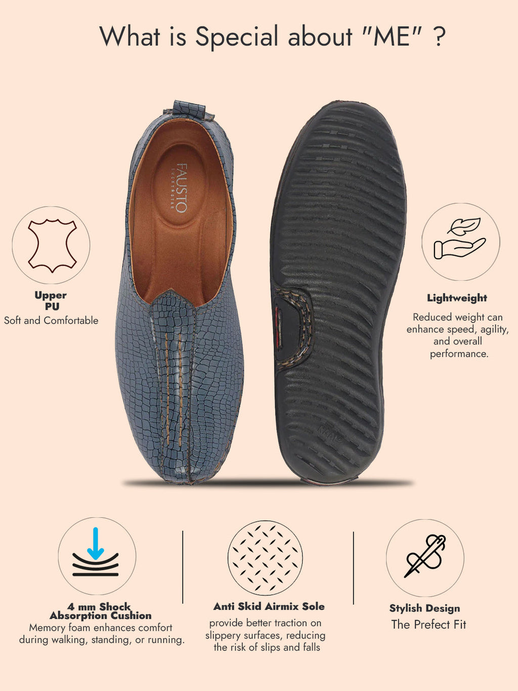 Men Sky Blue Textured Ethnic Slip On Juttis and Mojaris for Wedding|Party Slip-On|Traditional Kurtas Shoes|Flexible Rubber Sole