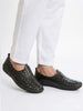Men Olive Textured Print Ethnic Slip On Juttis and Mojaris for Wedding|Festive Slip-On|Traditional Sherwani Shoes