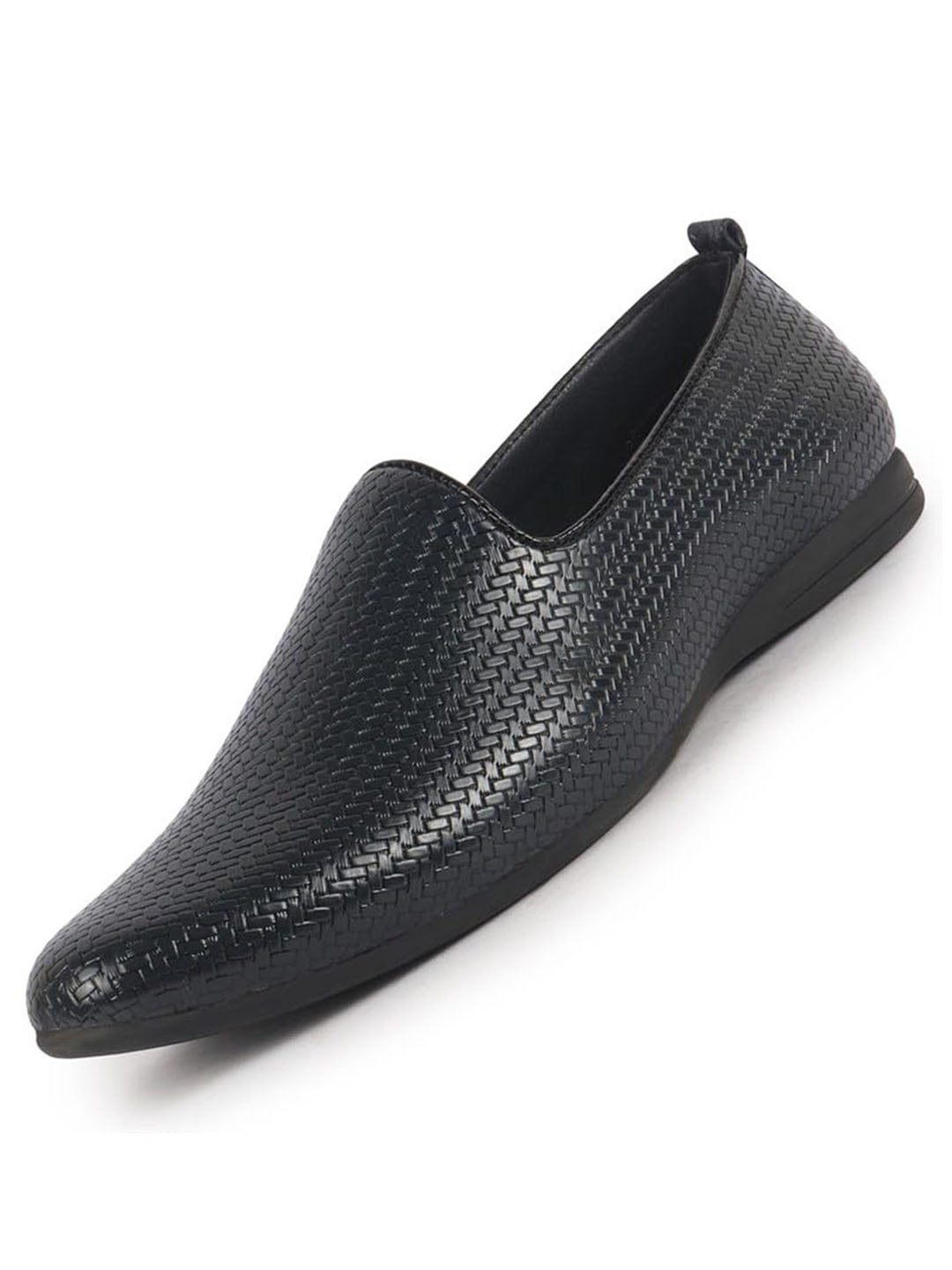 Men Olive Textured Ethnic Round Toe Juttis and Mojaris for Wedding|Festive Slip-On For Kurtas|Traditional Sherwani Shoes