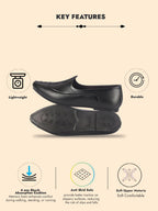 men black breathable traditional wedding slip on ethnic juttis and mojaris|party slip on evening shoes|striped mojaris