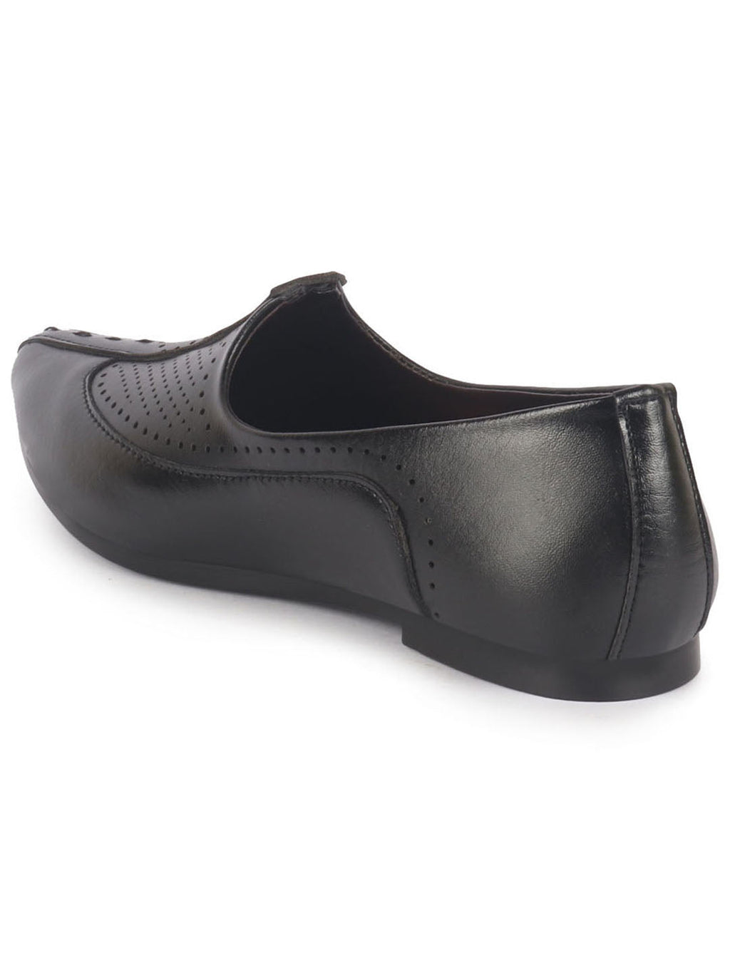 men black breathable traditional wedding slip on ethnic juttis and mojaris|party slip on evening shoes|striped mojaris