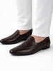 Men Brown Breathable Traditional Wedding Slip On Ethnic Juttis and Mojaris|Party Slip On Evening Shoes|Striped Mojaris