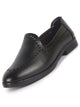 Men Black Party Ethnic Laser Cut Slip On Juttis and Mojaris with TPR Welted Sole|Wedding Slip On Shoes|Formal Slip On Shoes with Heel