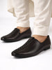 Men Brown Ethnic Slip On Stripe Juttis and Mojaris for Wedding|Party Slip-On|Traditional Kurtas Shoes|Festive Slip On Shoes