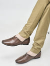 Men Tan Pointed Toe Ethnic Slip On Juttis and Mojaris for Wedding|Party Slip On Shoes|Kurtas Shoes|Traditional Shoes