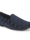 Men Navy Blue Shimmering Velvet Ethnic Juttis and Mojaris for Wedding|Slip On Shoes|Festive Kurta Slip On Shoes