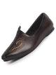 Men Brown Emboridery Ethnic Slip On Juttis and Mojaris for Wedding|Party Slip-On|Traditional Kurtas Shoes|Flexible TPR Sole